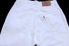 画像5: 90s フランス製 Levi'sリーバイス 901 ホワイト デニムパンツ W34 L32★501 ユーロ (5)
