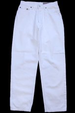 画像2: 90s フランス製 Levi'sリーバイス 901 ホワイト デニムパンツ W31★501 ユーロ (2)