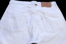 画像5: 90s フランス製 Levi'sリーバイス 501 ホワイト デニムパンツ W36★F4 ユーロ (5)