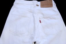 画像5: 90s フランス製 Levi'sリーバイス 501 ホワイト デニムパンツ W28★F1 ユーロ (5)