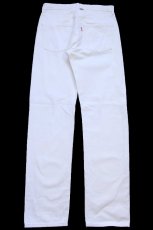 画像3: 80s フランス製 Levi'sリーバイス 501 ホワイト デニムパンツ W31 L34★F3 ユーロ (3)