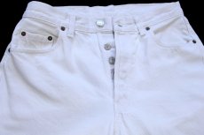 画像4: 90s フランス製 Levi'sリーバイス 501 ホワイト デニムパンツ W30★F13 ユーロ (4)