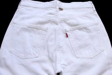 画像5: 80s フランス製 Levi'sリーバイス 501 ホワイト デニムパンツ W31 L34★F3 ユーロ (5)