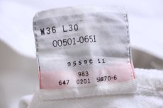 画像7: 00s メキシコ製 Levi'sリーバイス 501 ホワイト デニムパンツ W36 L30 (7)