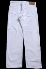 画像3: 00s メキシコ製 Levi'sリーバイス 501 ホワイト デニムパンツ W36 L30 (3)