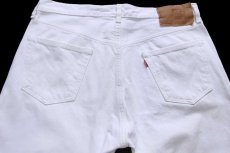 画像5: 00s メキシコ製 Levi'sリーバイス 501 ホワイト デニムパンツ W36 L30 (5)