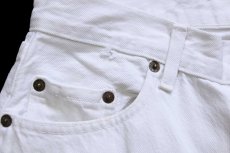画像8: 80s フランス製 Levi'sリーバイス 501 ホワイト デニムパンツ W31 L34★F3 ユーロ (8)