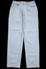 画像2: 90s イタリア製 Levi'sリーバイス 901 デニムパンツ アイスブルー W33 L32★501 ユーロ (2)