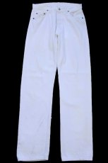 画像2: 90s フランス製 Levi'sリーバイス 501 ホワイト デニムパンツ W30★F13 ユーロ (2)