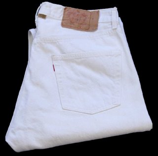 USA製！【Levi’s リーバイス】501xx ホワイトデニムW36 L36 90s フランス製 Levi'sリーバイス 501 ホワイト デニムパンツ W36☆F4