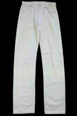 画像2: 90s フランス製 Levi'sリーバイス 501 カラーデニムパンツ ベージュ W29 L34★F12 ユーロ (2)