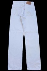 画像3: 90s フランス製 Levi'sリーバイス 501 ホワイト デニムパンツ W30★F13 ユーロ (3)
