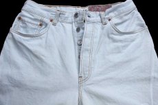 画像4: 90s イタリア製 Levi'sリーバイス 901 デニムパンツ アイスブルー W33 L32★501 ユーロ (4)