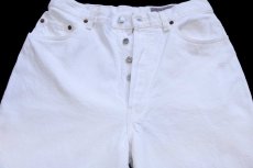 画像4: 90s フランス製 Levi'sリーバイス 901 ホワイト デニムパンツ W34 L32★501 ユーロ (4)