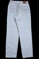 画像3: 90s イタリア製 Levi'sリーバイス 901 デニムパンツ アイスブルー W33 L32★501 ユーロ (3)