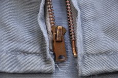 画像5: 60s UNKNOWN 無地 ペンキ飛び コットンツイル ワークジャケット ボロ グレー (5)