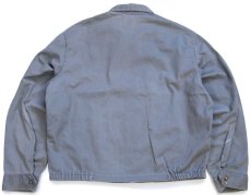 画像2: 60s UNKNOWN 無地 ペンキ飛び コットンツイル ワークジャケット ボロ グレー (2)