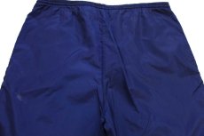 画像5: 90s NIKEナイキ ワンポイント ナイロンパンツ 紺 M (5)