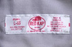 画像5: 00s RED KAPレッドキャップ Mercedes-Benz メルセデス ベンツ ロゴ刺繍 マルチカラー 切り替え 半袖 ワークシャツ L (5)
