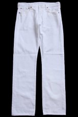 画像2: メキシコ製 Levi'sリーバイス 501 ホワイト デニムパンツ W32 L32★SDP4443 (2)