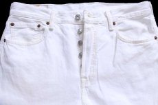 画像4: メキシコ製 Levi'sリーバイス 501 ホワイト デニムパンツ W32 L32★SDP4443 (4)