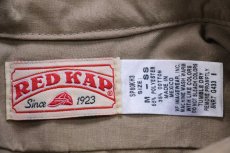 画像5: 00s RED KAPレッドキャップ PEP BOYSペップボーイズ パッチ付き smith&nephew 刺繍 ボタンダウン 半袖 ワークシャツ カーキ M (5)