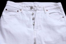 画像4: Levi'sリーバイス 501 ホワイト デニムパンツ W32 L32★SDP4442 (4)