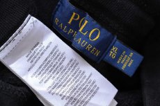 画像6: ポロ ラルフローレン POLO ロゴ フロッキープリント スウェットパンツ 黒 XL★ジョガーパンツ (6)