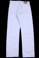 画像3: 90s スペイン製 Levi'sリーバイス 501 ホワイト デニムパンツ W33★SDP4455 ユーロ (3)
