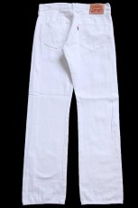 画像3: Levi'sリーバイス 501 ホワイト デニムパンツ W32 L32★SDP4442 (3)