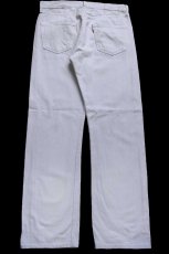 画像3: 00s ポーランド製 Levi'sリーバイス 501 ホワイト デニムパンツ W33 L32★SDP4444 ユーロ (3)