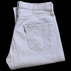 画像1: 00s ポーランド製 Levi'sリーバイス 501 ホワイト デニムパンツ W33 L32★SDP4444 ユーロ (1)