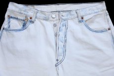 画像4: 00s トルコ製 Levi'sリーバイス 501 ホワイト デニムパンツ W34 L32★SDP4459 ユーロ (4)