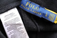 画像6: ポロ ラルフローレン POLO RALPH LAUREN ロゴプリント パッチ付き スウェットパンツ 黒 L★ジョガーパンツ (6)