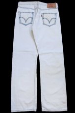 画像3: 00s トルコ製 Levi'sリーバイス 501 ホワイト デニムパンツ W34 L32★SDP4459 ユーロ (3)