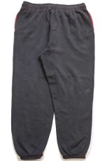 画像3: ポロ ラルフローレン RALPH LAUREN ロゴプリント ツートン切り替え スウェットパンツ 赤×チャコールグレー L★ジョガーパンツ (3)