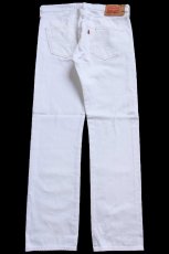 画像3: メキシコ製 Levi'sリーバイス 501 ホワイト デニムパンツ W32 L32★SDP4443 (3)