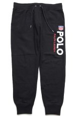 画像2: ポロ ラルフローレン POLO RALPH LAUREN ロゴプリント パッチ付き スウェットパンツ 黒 L★ジョガーパンツ (2)