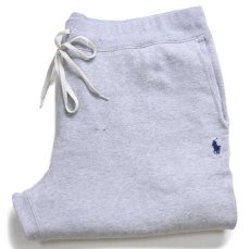 画像1: ポロ ラルフローレン ワンポイント スウェットパンツ 杢グレー XL★24 (1)