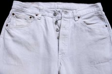 画像4: 00s ポーランド製 Levi'sリーバイス 501 ホワイト デニムパンツ W33 L32★SDP4444 ユーロ (4)