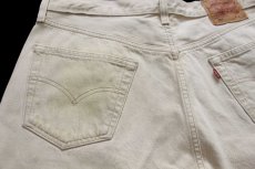 画像6: 00s ポーランド製 Levi'sリーバイス 501 カラーデニムパンツ カーキ W36 L34★ユーロ (6)
