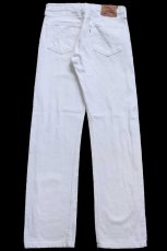 画像3: 90s 英国製 Levi'sリーバイス 501 ホワイト デニムパンツ W31 L32★E1 ユーロ (3)