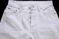 画像4: 90s 英国製 Levi'sリーバイス 501 デニムパンツ 生成り W30 L30★E12 ユーロ (4)