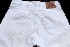 画像5: 90s 英国製 Levi'sリーバイス 501 ホワイト デニムパンツ W31 L32★E1 ユーロ (5)