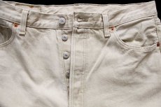 画像5: 00s ポーランド製 Levi'sリーバイス 501 カラーデニムパンツ カーキ W36 L34★ユーロ (5)