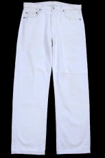 画像2: 90s USA製 Levi'sリーバイス 501 ホワイト デニムパンツ W34★A9 (2)