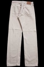 画像3: 90s 英国製 Levi'sリーバイス 501 カラーデニムパンツ カーキ W32 L32★E3 ユーロ (3)