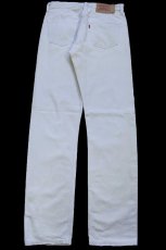 画像3: 90s USA製 Levi'sリーバイス 501 カラーデニムパンツ ライトベージュ W33 L36★A3 (3)