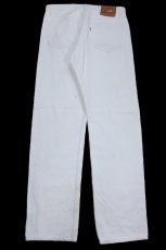 画像3: 90s USA製 Levi'sリーバイス 501 ホワイト デニムパンツ W34 L32★A13 (3)