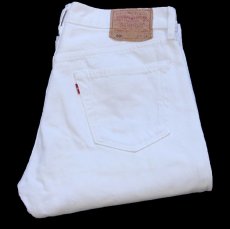 画像1: 90s USA製 Levi'sリーバイス 501 ホワイト デニムパンツ W34 L32★A18 (1)